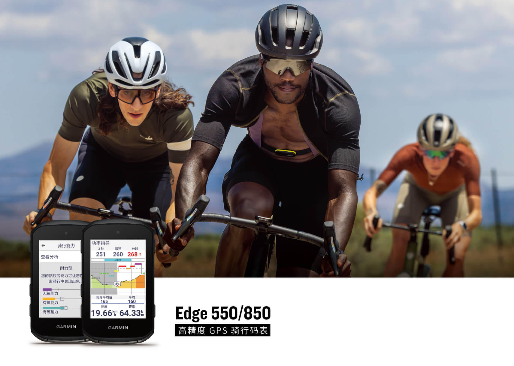 Garmin Edge 850 & Edge 550 高精度 GPS 骑行码表