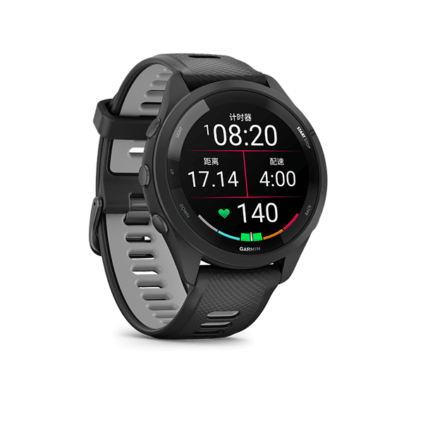 Forerunner 265 专业跑步手表| AMOLED 屏幕| 腕上跑步动态| 穿戴式产品 