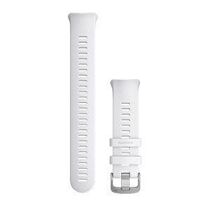 Swim 2 大码白色硅胶表带（银色表扣）