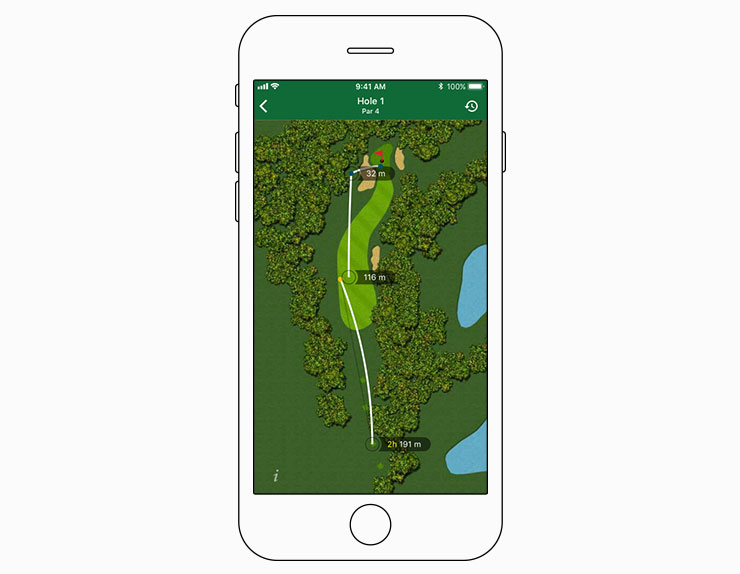 Shot maps - Garmin Golf™ App