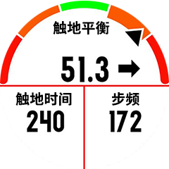 表盘 - 左右平衡触地时间